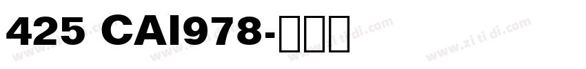 425 CAI978字体转换